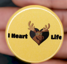 Load image into Gallery viewer, I Heart Moose Life Button
