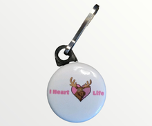 Load image into Gallery viewer, I Heart Moose Life Zipper Pulls
